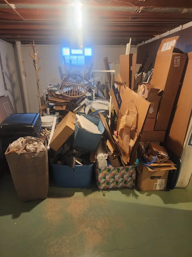 Roll-off dumpster container at job site for 20 Yard Dumpster Rental in Lytle